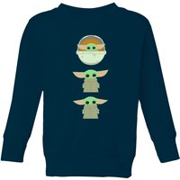 The Mandalorian The Child Poses Kids' Sweatshirt - Navy - 3-4 Jahre von The Mandalorian