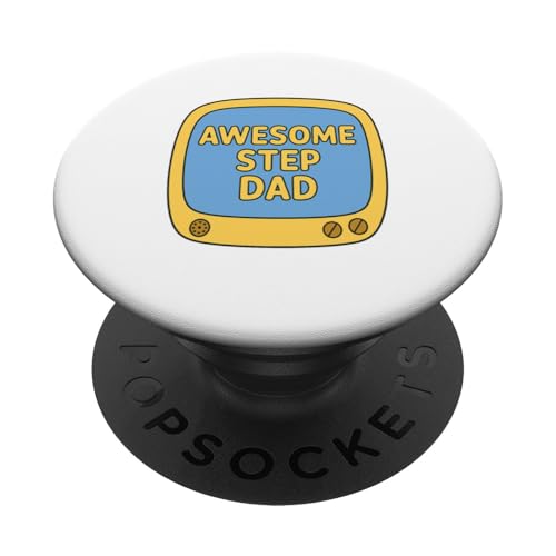 Awesome Step Dad Retro TV - Funny Bonus Dad Humor Design PopSockets Klebender PopGrip Awesome Step Dad Retro TV - Funny Bonus Dad Humor Design PopSockets Klebender PopGrip von The Mildly Legendary & Half-Decent Co.
