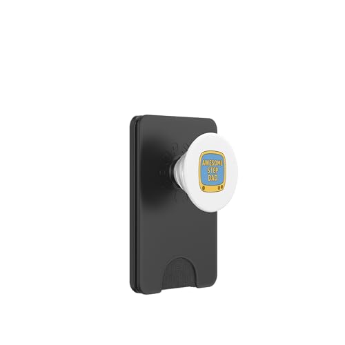 Awesome Step Dad Retro TV - Funny Bonus Dad Humor Design PopSockets PopWallet für MagSafe von The Mildly Legendary & Half-Decent Co.