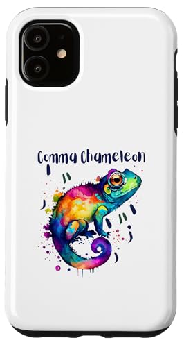 Comma Chamäleon | Buntes Grammatik-Wortspiel Hülle für iPhone 11 Comma Chamäleon | Buntes Grammatik-Wortspiel Hülle für iPhone 11 von The Mildly Legendary & Half-Decent Co.