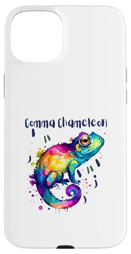 Comma Chamäleon | Buntes Grammatik-Wortspiel Hülle für iPhone 15 Plus Comma Chamäleon | Buntes Grammatik-Wortspiel Hülle für iPhone 15 Plus von The Mildly Legendary & Half-Decent Co.