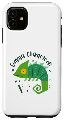 Comma Chamäleon | Lustiges Grammatik-Satzzeichen Wortspiel Hülle für iPhone 11 Comma Chamäleon | Lustiges Grammatik-Satzzeichen Wortspiel Hülle für iPhone 11 von The Mildly Legendary & Half-Decent Co.