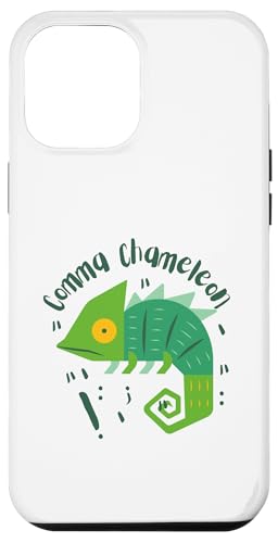 Comma Chamäleon | Lustiges Grammatik-Satzzeichen Wortspiel Hülle für iPhone 12 Pro Max Comma Chamäleon | Lustiges Grammatik-Satzzeichen Wortspiel Hülle für iPhone 12 Pro Max von The Mildly Legendary & Half-Decent Co.