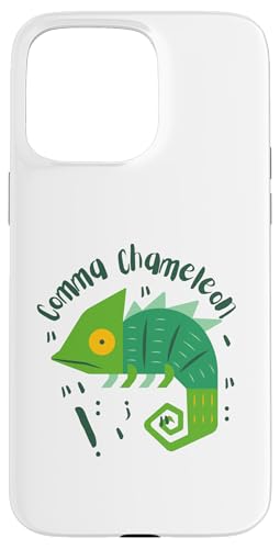 Comma Chamäleon | Lustiges Grammatik-Satzzeichen Wortspiel Hülle für iPhone 15 Pro Max Comma Chamäleon | Lustiges Grammatik-Satzzeichen Wortspiel Hülle für iPhone 15 Pro Max von The Mildly Legendary & Half-Decent Co.