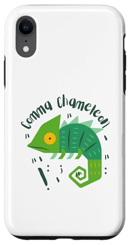 Comma Chamäleon | Lustiges Grammatik-Satzzeichen Wortspiel Hülle für iPhone XR Comma Chamäleon | Lustiges Grammatik-Satzzeichen Wortspiel Hülle für iPhone XR von The Mildly Legendary & Half-Decent Co.