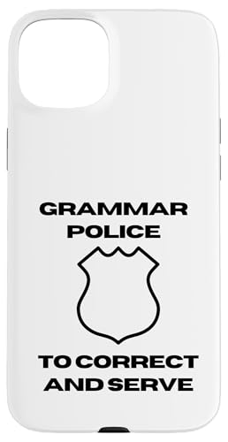 Grammar Police | Satzzeichen Durchsetzung I Korrigieren & Servieren Hülle für iPhone 15 Plus Grammar Police | Satzzeichen Durchsetzung I Korrigieren & Servieren Hülle für iPhone 15 Plus von The Mildly Legendary & Half-Decent Co.