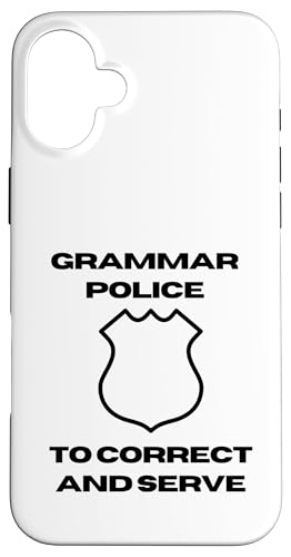Grammar Police | Satzzeichen Durchsetzung I Korrigieren & Servieren Hülle für iPhone 16 Plus von The Mildly Legendary & Half-Decent Co.