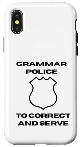 Grammar Police | Satzzeichen Durchsetzung I Korrigieren & Servieren Hülle für iPhone X/XS Grammar Police | Satzzeichen Durchsetzung I Korrigieren & Servieren Hülle für iPhone X/XS von The Mildly Legendary & Half-Decent Co.