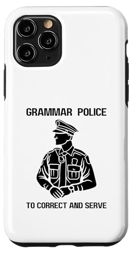 Satzzeichen Polizei I To Correct and Serve | Grammar Humor Hülle für iPhone 11 Pro von The Mildly Legendary & Half-Decent Co.