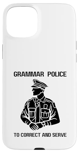 Satzzeichen Polizei I To Correct and Serve | Grammar Humor Hülle für iPhone 15 Plus Satzzeichen Polizei I To Correct and Serve | Grammar Humor Hülle für iPhone 15 Plus von The Mildly Legendary & Half-Decent Co.