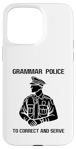 Satzzeichen Polizei I To Correct and Serve | Grammar Humor Hülle für iPhone 15 Pro Max Satzzeichen Polizei I To Correct and Serve | Grammar Humor Hülle für iPhone 15 Pro Max von The Mildly Legendary & Half-Decent Co.
