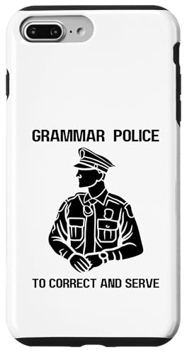 Satzzeichen Polizei I To Correct and Serve | Grammar Humor Hülle für iPhone 7 Plus/8 Plus Satzzeichen Polizei I To Correct and Serve | Grammar Humor Hülle für iPhone 7 Plus/8 Plus von The Mildly Legendary & Half-Decent Co.