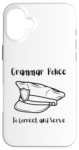 To Correct and Serve | Grammar Humor Satzzeichen Polizei Hülle für iPhone 16 Plus To Correct and Serve | Grammar Humor Satzzeichen Polizei Hülle für iPhone 16 Plus von The Mildly Legendary & Half-Decent Co.