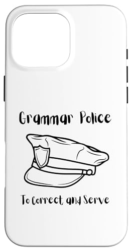 To Correct and Serve | Grammar Humor Satzzeichen Polizei Hülle für iPhone 16 Pro Max To Correct and Serve | Grammar Humor Satzzeichen Polizei Hülle für iPhone 16 Pro Max von The Mildly Legendary & Half-Decent Co.
