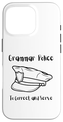 To Correct and Serve | Grammar Humor Satzzeichen Polizei Hülle für iPhone 16 Pro To Correct and Serve | Grammar Humor Satzzeichen Polizei Hülle für iPhone 16 Pro von The Mildly Legendary & Half-Decent Co.