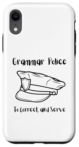 To Correct and Serve | Grammar Humor Satzzeichen Polizei Hülle für iPhone XR To Correct and Serve | Grammar Humor Satzzeichen Polizei Hülle für iPhone XR von The Mildly Legendary & Half-Decent Co.
