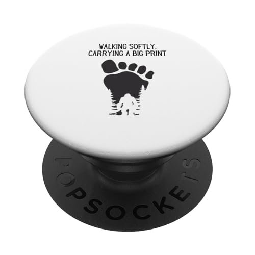 Bigfoot Sasquatch "Walking Softly Carrying a Big Print" PopSockets Klebender PopGrip Bigfoot Sasquatch "Walking Softly Carrying a Big Print" PopSockets Klebender PopGrip von The Mythical Motion Co.