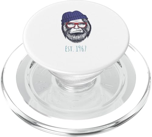 EST. 1967 Lustiger Bigfoot, Vintage-Sasquatch PopSockets PopGrip für MagSafe von The Mythical Motion Co.
