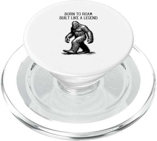 Geboren, um herumzulaufen Gebaut wie eine Legende - Bigfoot Sasquatch Cryptid PopSockets PopGrip für MagSafe von The Mythical Motion Co.