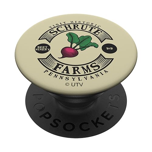 The Office Farbiger Schrute Farms Holzschnitt PopSockets Klebender PopGrip The Office Farbiger Schrute Farms Holzschnitt PopSockets Klebender PopGrip von The Office