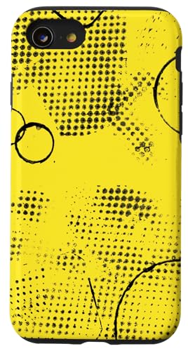 Gelbes und schwarzes Muster Hülle für iPhone SE (2020) / 7 / 8 von The Patterns Store