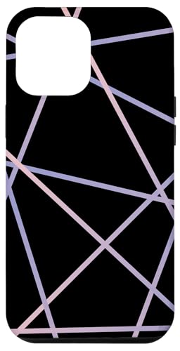 Geometrisches Streifenmuster, rosa und lila Hülle für iPhone 12 Pro Max Geometrisches Streifenmuster, rosa und lila Hülle für iPhone 12 Pro Max von The Patterns Store