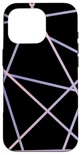 Geometrisches Streifenmuster, rosa und lila Hülle für iPhone 16 Pro Geometrisches Streifenmuster, rosa und lila Hülle für iPhone 16 Pro von The Patterns Store