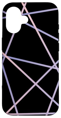 Geometrisches Streifenmuster, rosa und lila Hülle für iPhone 16 Geometrisches Streifenmuster, rosa und lila Hülle für iPhone 16 von The Patterns Store