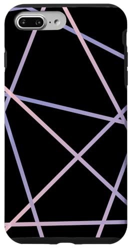 Geometrisches Streifenmuster, rosa und lila Hülle für iPhone 7 Plus/8 Plus Geometrisches Streifenmuster, rosa und lila Hülle für iPhone 7 Plus/8 Plus von The Patterns Store