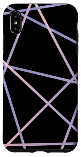 Geometrisches Streifenmuster, rosa und lila Hülle für iPhone XS Max Geometrisches Streifenmuster, rosa und lila Hülle für iPhone XS Max von The Patterns Store