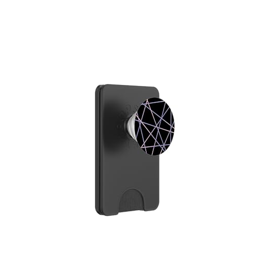 Geometrisches Streifenmuster, rosa und lila PopSockets PopWallet für MagSafe Geometrisches Streifenmuster, rosa und lila PopSockets PopWallet für MagSafe von The Patterns Store