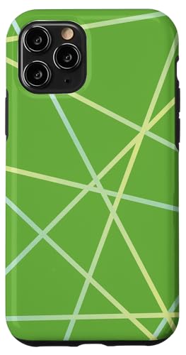 Geometrisches Streifenmuster in Grün und Blau Hülle für iPhone 11 Pro Geometrisches Streifenmuster in Grün und Blau Hülle für iPhone 11 Pro von The Patterns Store