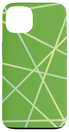Geometrisches Streifenmuster in Grün und Blau Hülle für iPhone 13 Geometrisches Streifenmuster in Grün und Blau Hülle für iPhone 13 von The Patterns Store