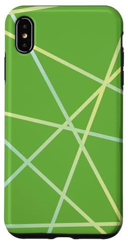 Geometrisches Streifenmuster in Grün und Blau Hülle für iPhone XS Max Geometrisches Streifenmuster in Grün und Blau Hülle für iPhone XS Max von The Patterns Store