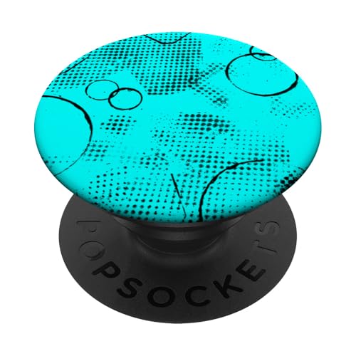 Grungy Türkis Muster PopSockets Klebender PopGrip Grungy Türkis Muster PopSockets Klebender PopGrip von The Patterns Store