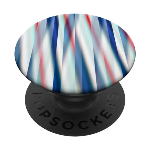 Rotes, weißes und blaues Muster PopSockets Klebender PopGrip von The Patterns Store