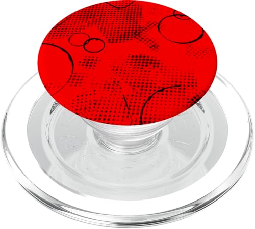 Rotes und schwarzes Muster PopSockets PopGrip für MagSafe Rotes und schwarzes Muster PopSockets PopGrip für MagSafe von The Patterns Store