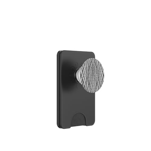 Schwarz-weißes Kreuzmuster PopSockets PopWallet für MagSafe Schwarz-weißes Kreuzmuster PopSockets PopWallet für MagSafe von The Patterns Store