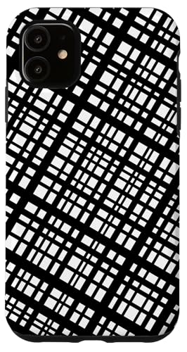 Schwarz-weißes Quadrat-Muster Hülle für iPhone 11 Schwarz-weißes Quadrat-Muster Hülle für iPhone 11 von The Patterns Store