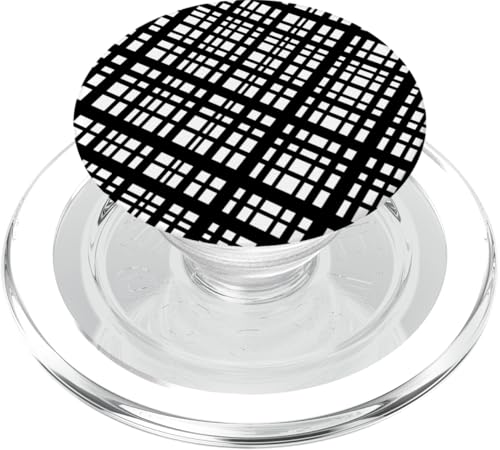 Schwarz-weißes Quadrat-Muster PopSockets PopGrip für MagSafe Schwarz-weißes Quadrat-Muster PopSockets PopGrip für MagSafe von The Patterns Store
