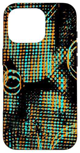 Türkis und Orange Moize Muster Hülle für iPhone 16 Pro Türkis und Orange Moize Muster Hülle für iPhone 16 Pro von The Patterns Store