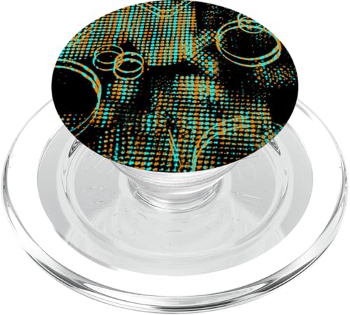 Türkis und Orange Moize Muster PopSockets PopGrip für MagSafe Türkis und Orange Moize Muster PopSockets PopGrip für MagSafe von The Patterns Store