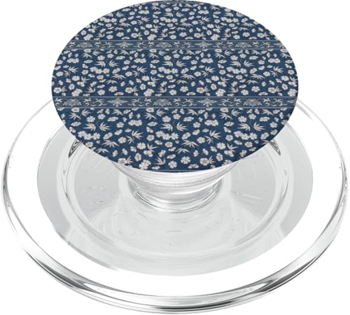 Vintage-Retro-Stil, florales Design in Blau PopSockets PopGrip für MagSafe Vintage-Retro-Stil, florales Design in Blau PopSockets PopGrip für MagSafe von The Patterns Store