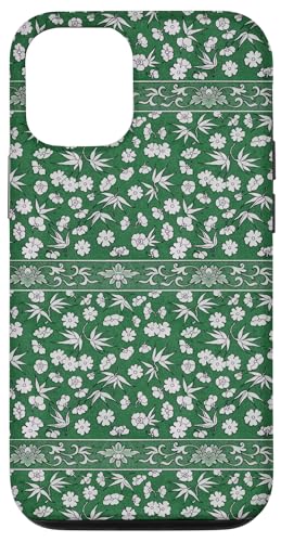 Vintage-Retro-Stil mit Blumenmuster in Grün Hülle für iPhone 12/12 Pro Vintage-Retro-Stil mit Blumenmuster in Grün Hülle für iPhone 12/12 Pro von The Patterns Store