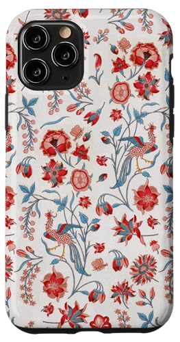 Vintage rote Blumen und Vögel Tapeten-Stil Muster Hülle für iPhone 11 Pro Vintage rote Blumen und Vögel Tapeten-Stil Muster Hülle für iPhone 11 Pro von The Patterns Store