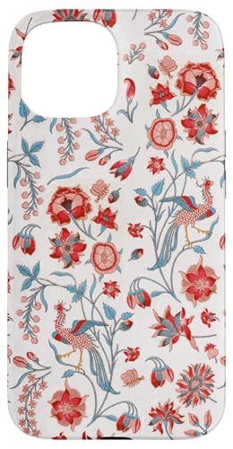 Vintage rote Blumen und Vögel Tapeten-Stil Muster Hülle für iPhone 15 Vintage rote Blumen und Vögel Tapeten-Stil Muster Hülle für iPhone 15 von The Patterns Store