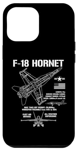Hülle für iPhone 15 Pro Max F-18 Hornet Fighter Jet Specs Militärflugzeug F18 Hornet von The Salty Veteran