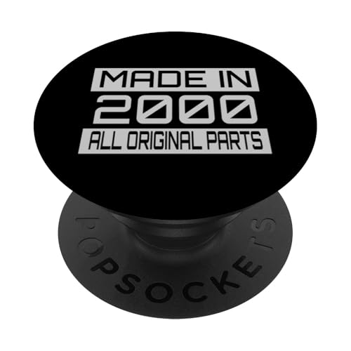 Made in 2000 All Orignal Parts Birthday Decoration Design PopSockets Klebender PopGrip Made in 2000 All Orignal Parts Birthday Decoration Design PopSockets Klebender PopGrip von The Sarcastic Crew Co.
