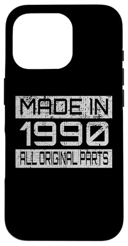Made in1990 All Orignal Parts Birthday Decoration Design Hülle für iPhone 16 Pro Made in1990 All Orignal Parts Birthday Decoration Design Hülle für iPhone 16 Pro von The Sarcastic Crew Co.