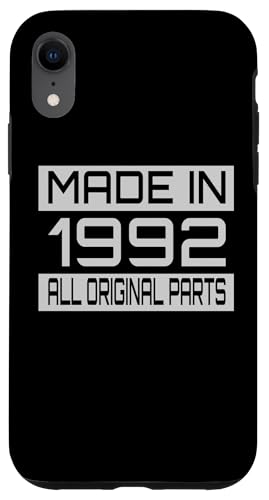 Made in1992 All Orignal Parts Birthday Decoration Design Hülle für iPhone XR Made in1992 All Orignal Parts Birthday Decoration Design Hülle für iPhone XR von The Sarcastic Crew Co.